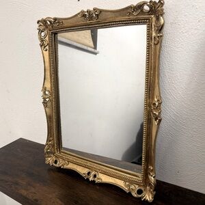 Vintage Mirror with Velvet back stand